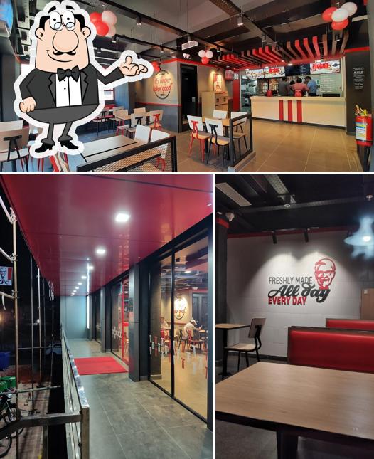 The interior of KFC
