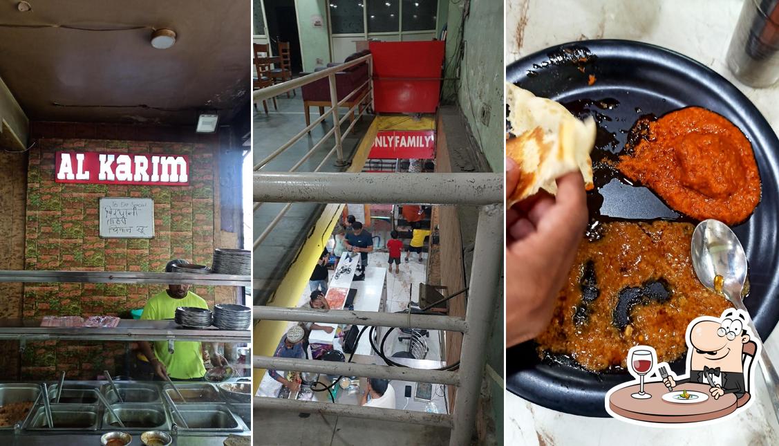 Meals at Al Karim family restaurant