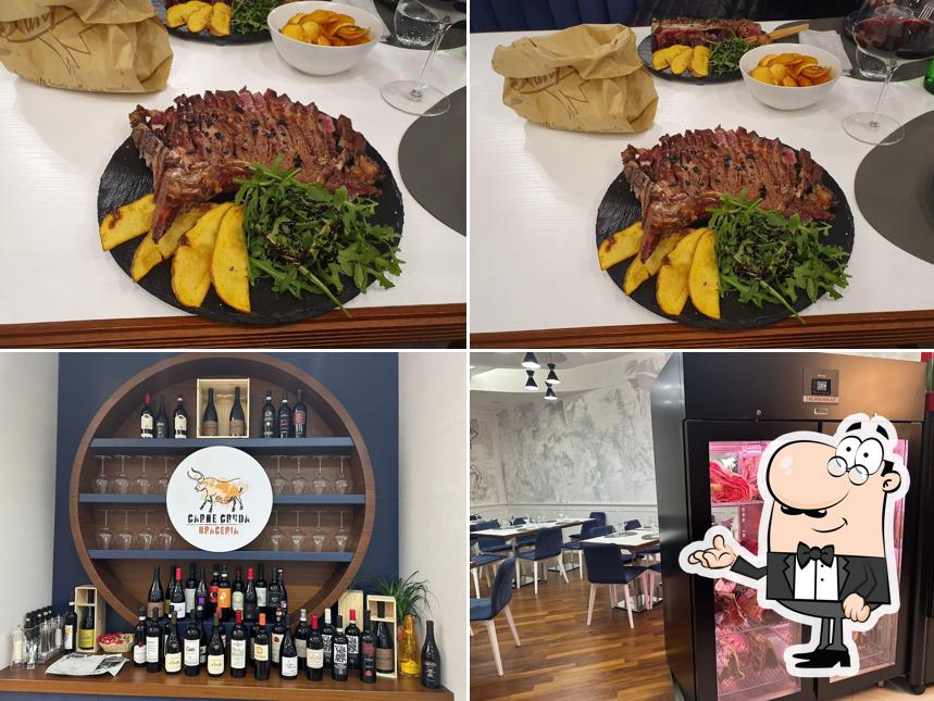La immagine della interni e cibo di Braceria Carne Cruda