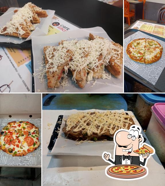 Get pizza at Cafe Amore