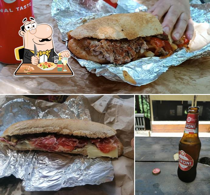 Panino con maiale stirato al Chiosco Tre Aie