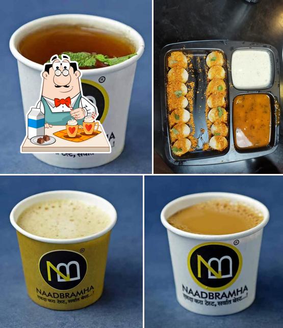 Enjoy a beverage at Naadbramha Idli