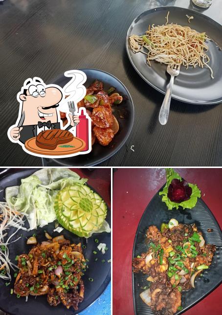 Pick meat meals at Nang le Kei Kitchen, Lamka