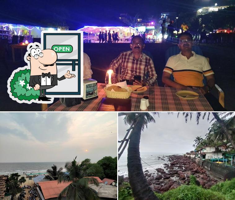 Among different things one can find exterior and interior at Pirates cabin restaurant and bar