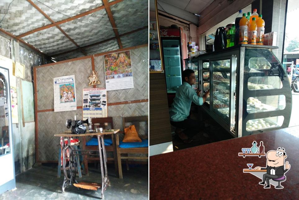 The interior of মৰমতৃষ্ণা ৰেষ্টুৰেণ্ট