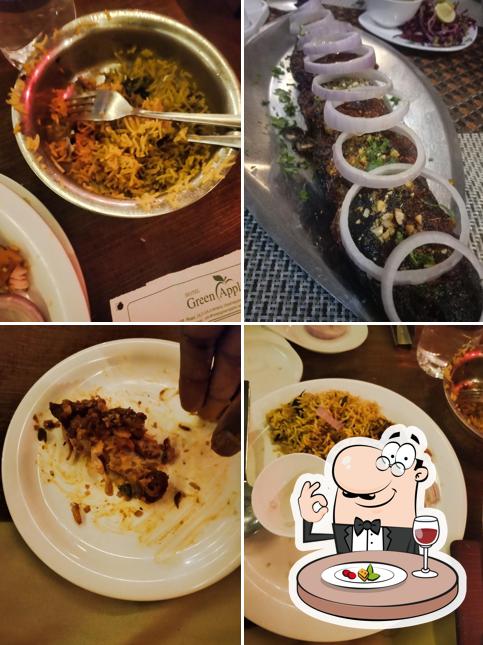Food at Multi Cuisine Restaurant @ HOTEL GREEN APPLE