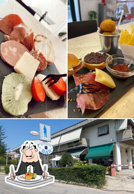 Guarda la immagine che mostra la cibo e esterno di Bar Zivago