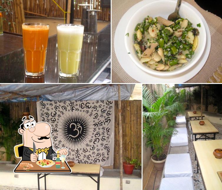 Among various things one can find food and interior at Yogacara Cafe