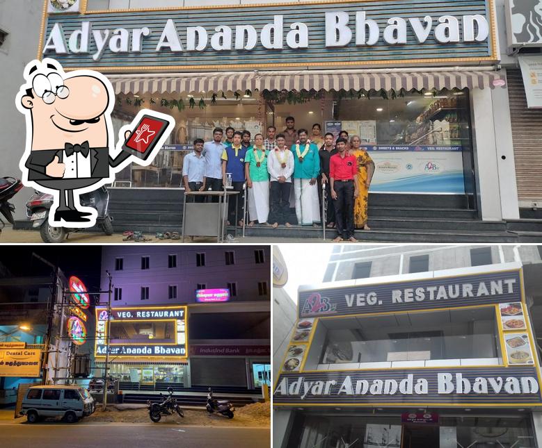 The exterior of Adyar Ananda Bhavan - A2B