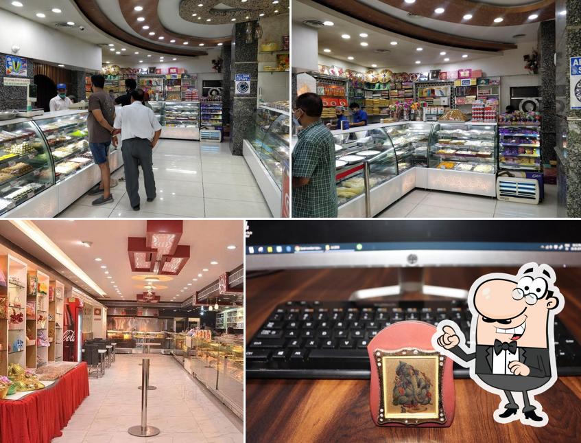 Take a seat at one of the tables at Haqiqat Sweets