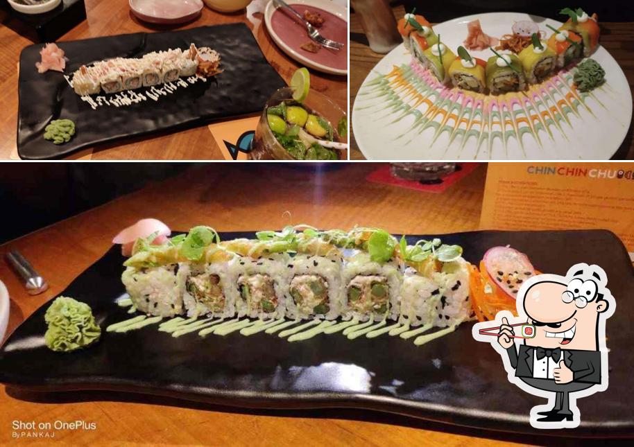 Pick different sushi options