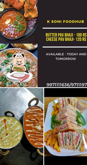 Club sandwich at K Soni Food Hub