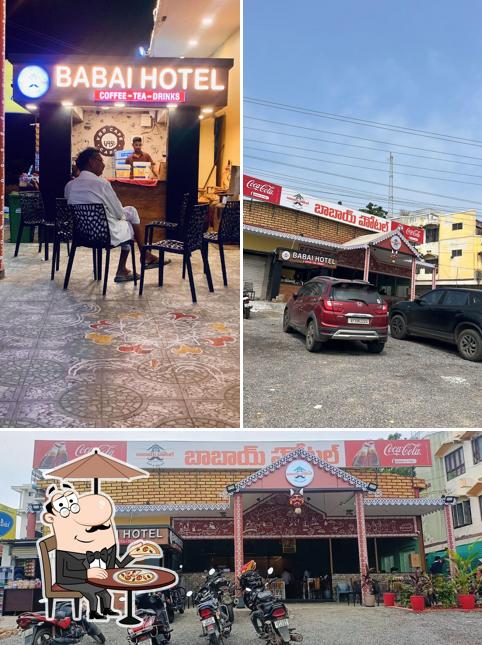 The restaurant's exterior and interior