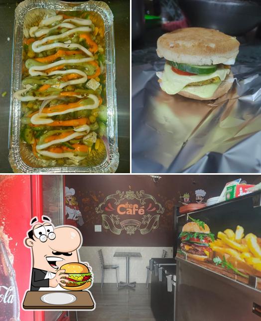 Get a burger at The cafe