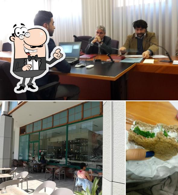 Questa è la immagine che presenta la interni e cibo di Bar Universitario Novoli