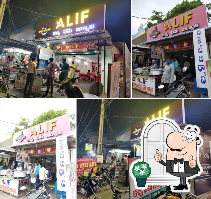 The exterior of Alif kachi dum biryani