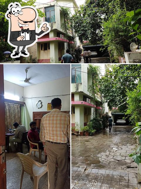 This is the image depicting exterior and interior at Aunty Mess