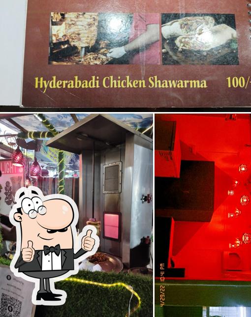 Look at the image of Hyderabadi shawarma