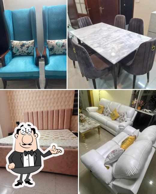 The interior of Ishan Sofa Repair