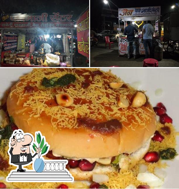 Jain Pav Bhaji Center Ratlam is distinguished by exterior and food