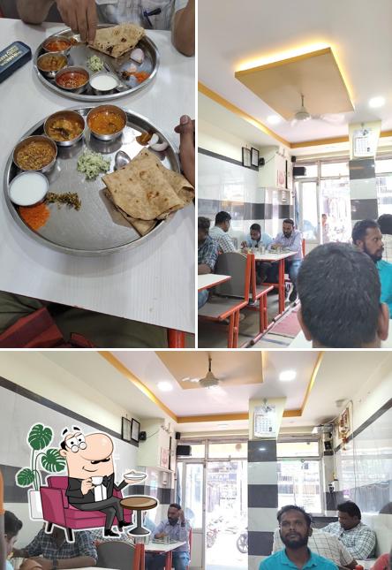 Shree veerashaiva Lingayat khanaval is distinguished by interior and food