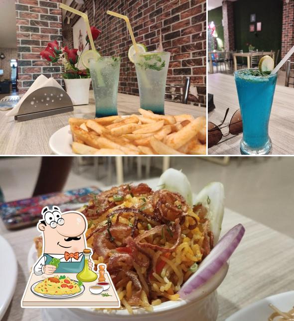 The restaurant's food and beverage