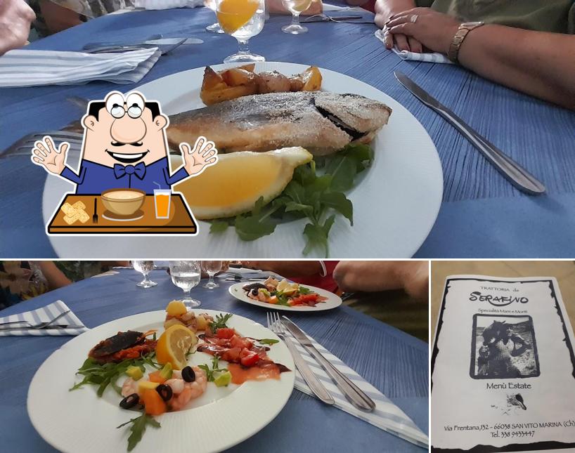 Guarda la immagine che raffigura la cibo e esterno di Da serafino