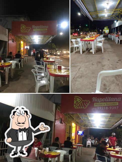 O interior do NAPOLITANA PIZZAS & SORVETES