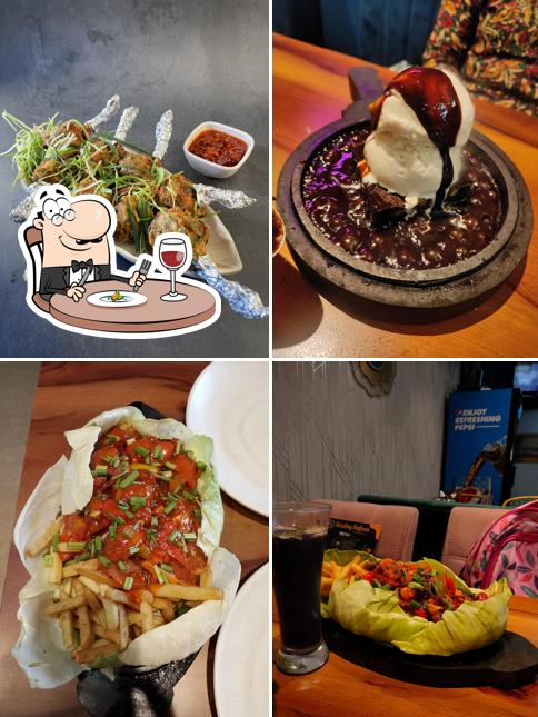 Food at Sizzling Saffron Restaurant