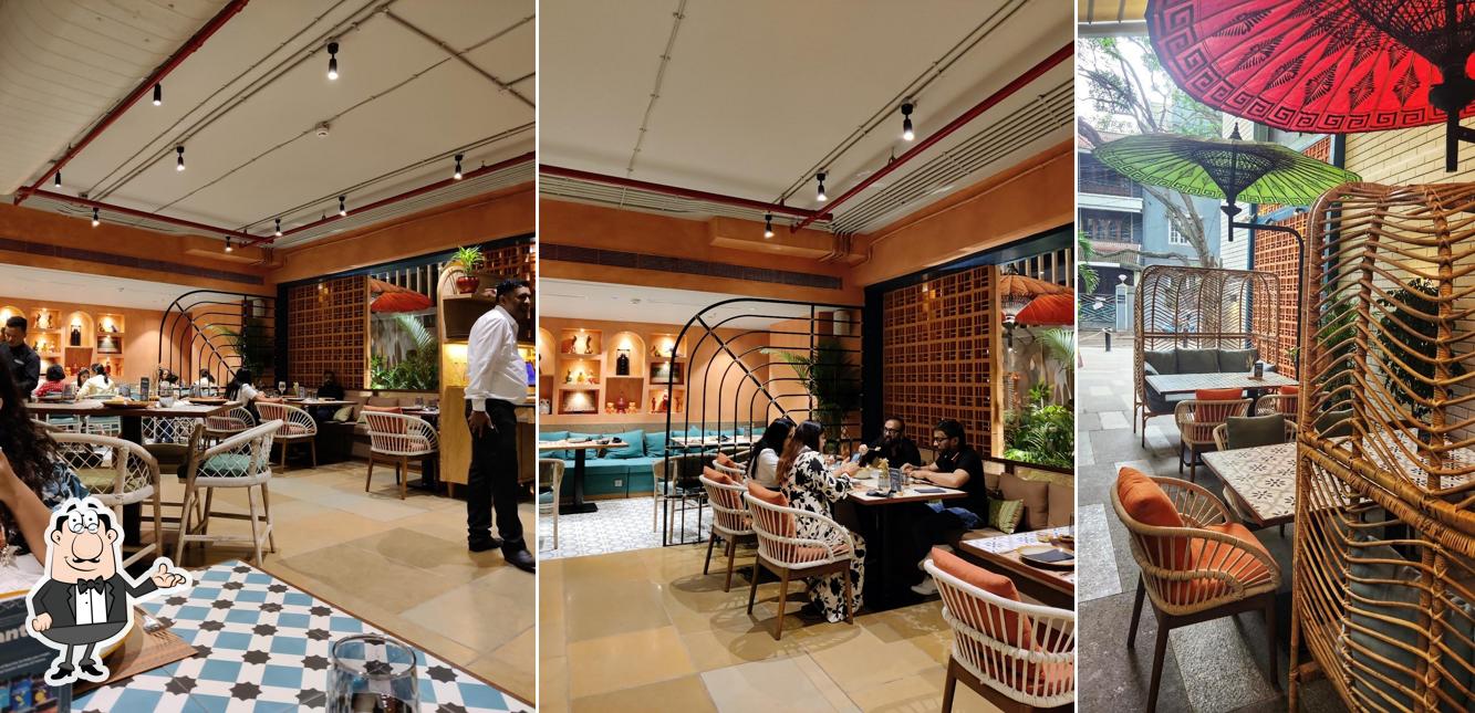 The interior of Burma Burma Restaurant & Tea Room