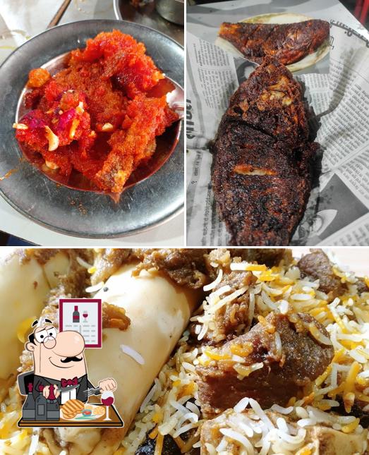 Get meat dishes at A1 Biryani Hotel