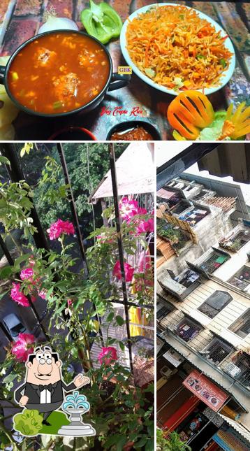 Among various things one can find exterior and food at GOLDMINE BIRYANI KABABS