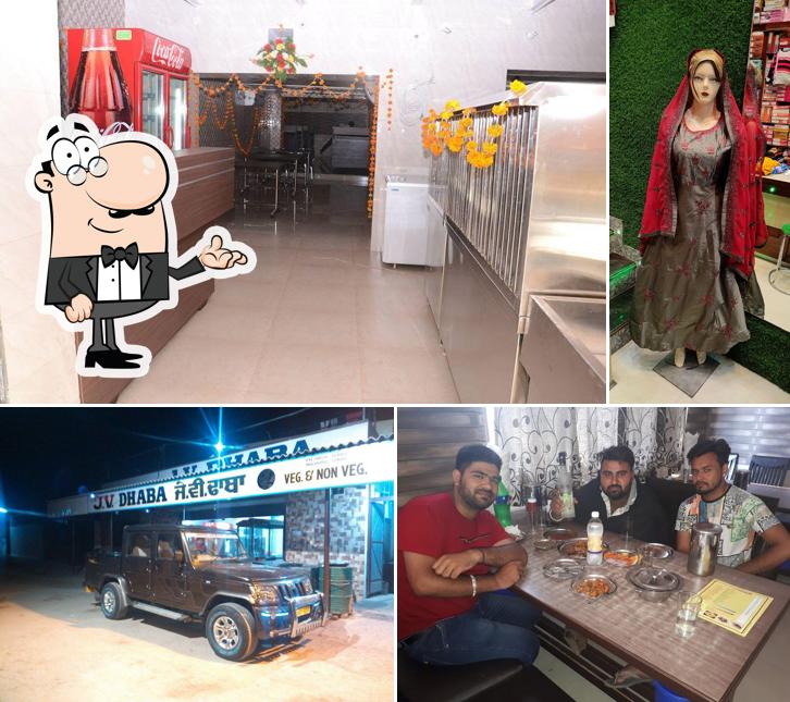 The interior of J.V. Dhaba