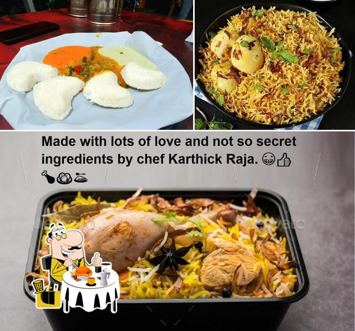Meals at Karumbur Biriyani