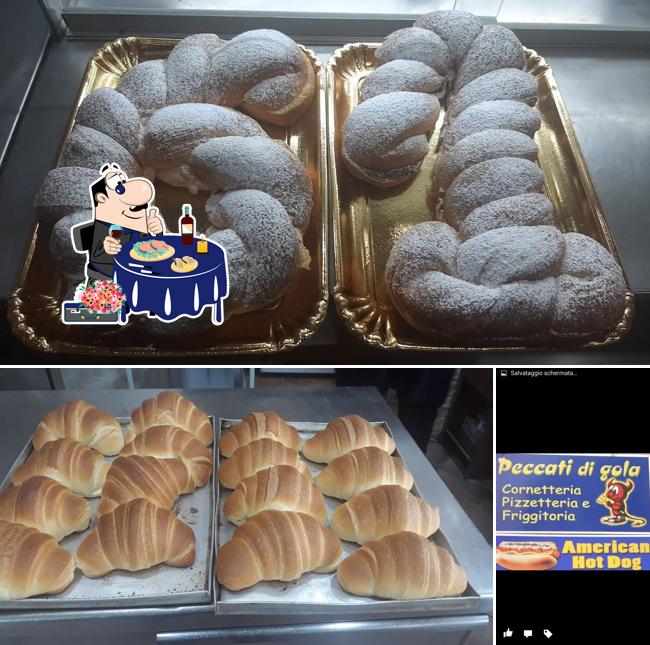 Sashimi al PECCATI DI GOLA "cornetti produzione propria e pizza in teglia