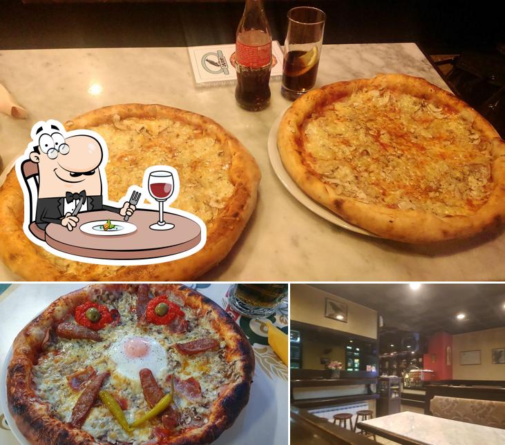 Questa è la immagine che raffigura la cibo e interni di Pizzeria Gavran
