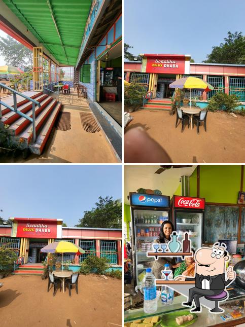 The interior of Sonalika Delux Dhaba & Family Restaurant