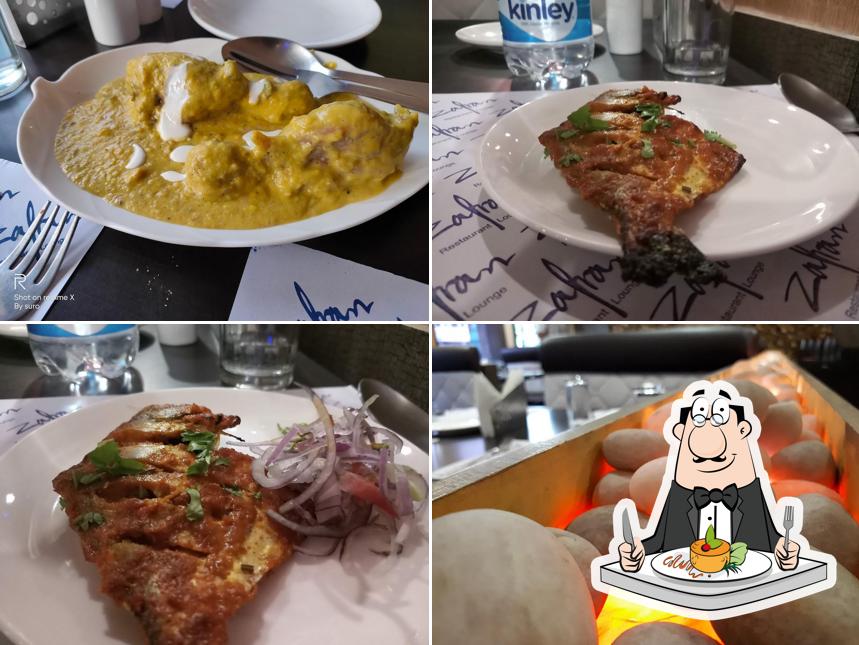 Food at Zafran Restaurant