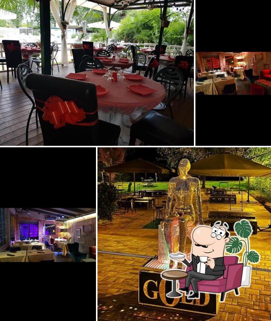 Gli interni di Gold bistrot