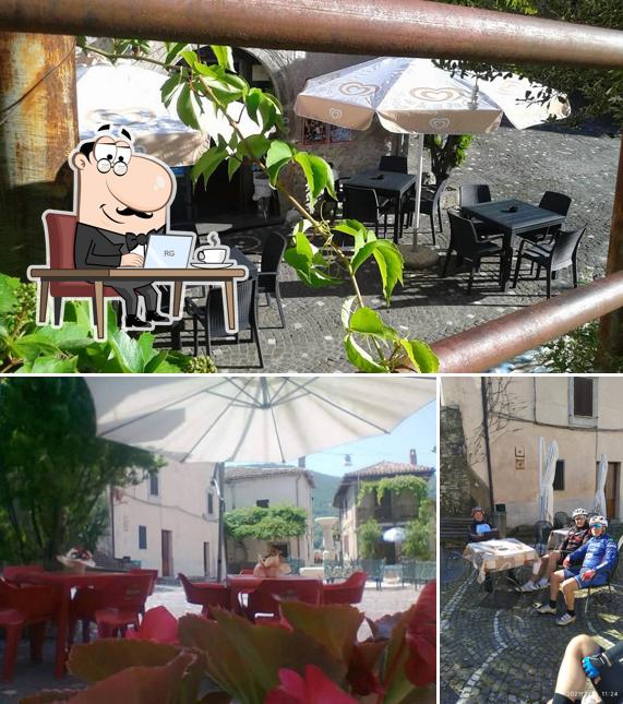 Gli interni di Trattoria “La Piazza”