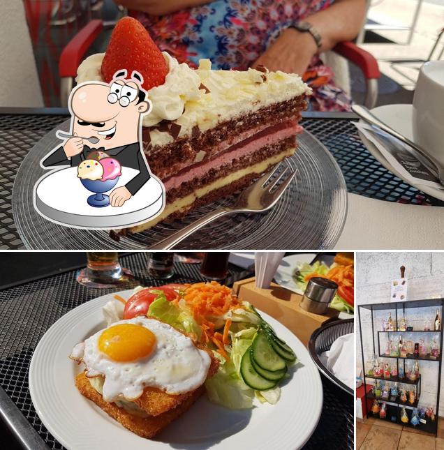KAFFE KÖNIG serve un'ampia varietà di dessert