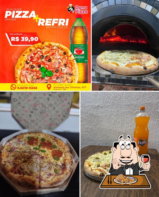 Consiga pizza no Pizzaria Dona Pizza