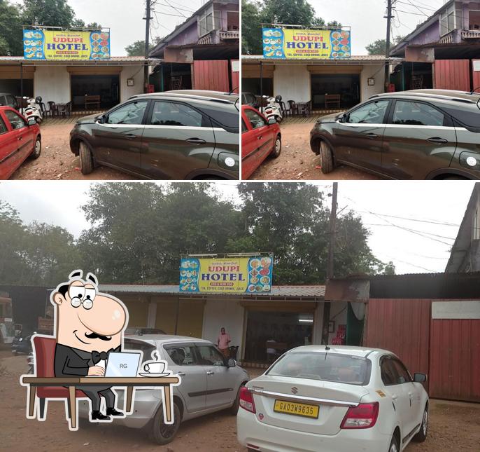 The interior of Udupi hotel