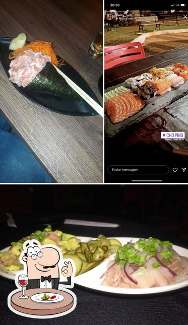 Platos en Cho Ping Japonesa e Chinesa Sushi/Sashimi
