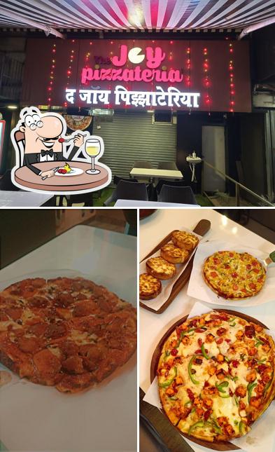 Among different things one can find food and interior at The Joy Pizzateria