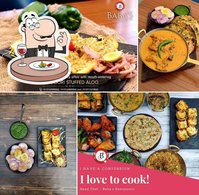 Food at Baba's Restaurant Ropar