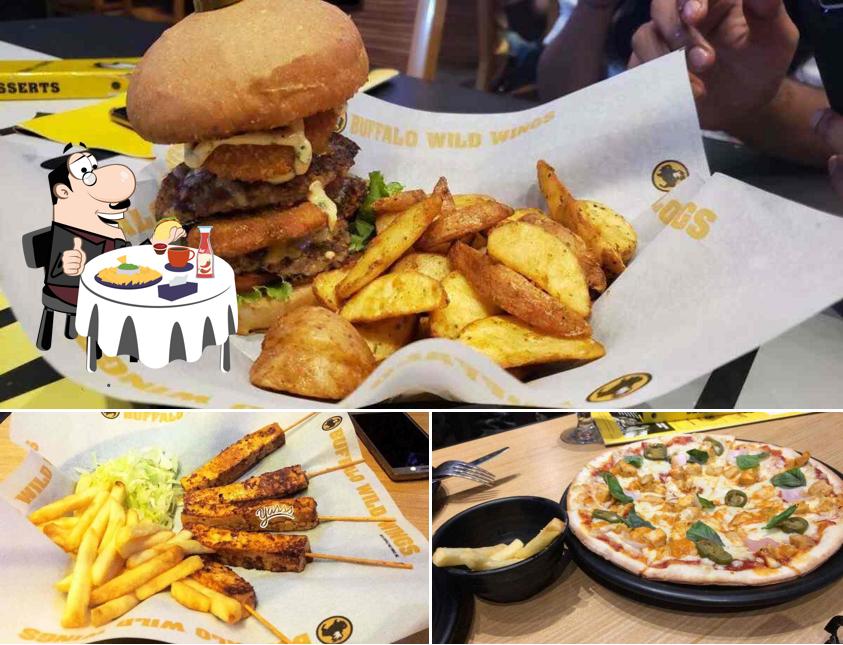 Try out one of the burgers served at Buffalo Wild Wings (BWW Jubilee Hills)