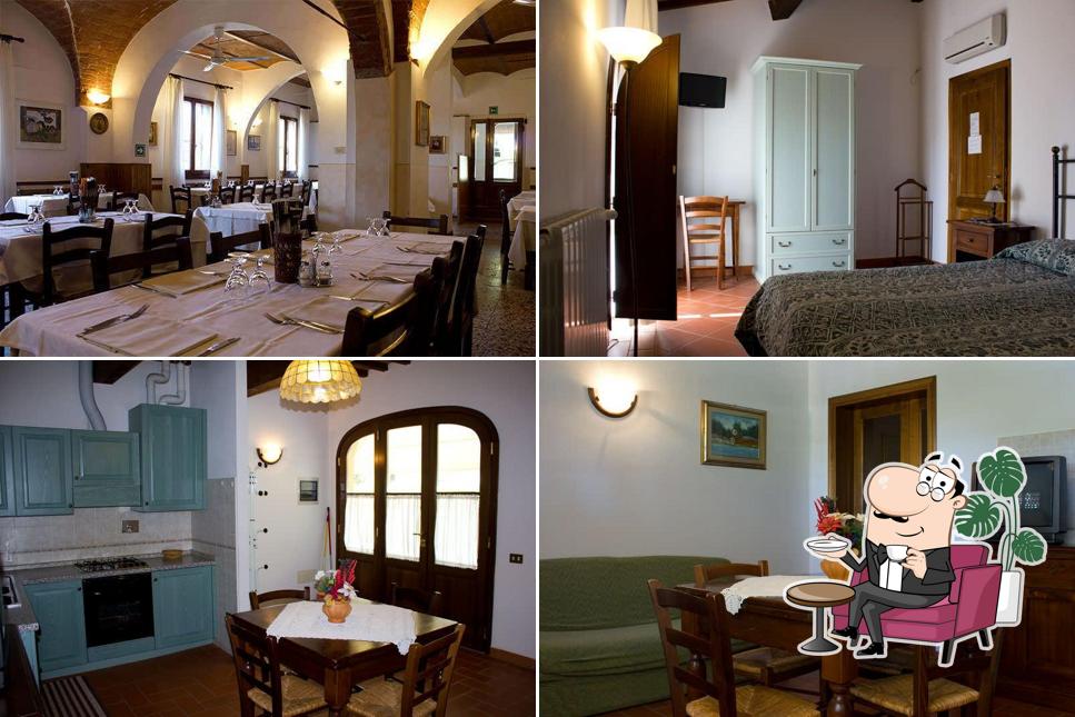 Gli interni di Collebrunacchi Ristorante B&B