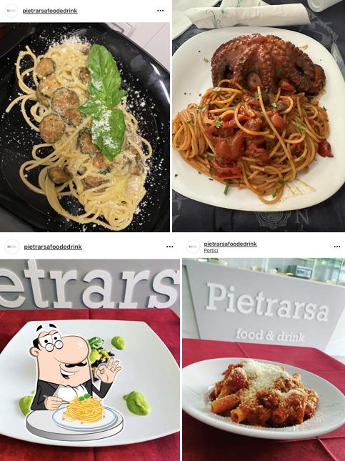 Spaghetti alla carbonara al Caffetteria e tavola calda Pietrarsa