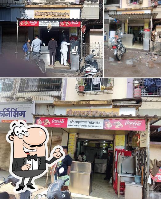 The exterior of Amrit Ganga Refreshments